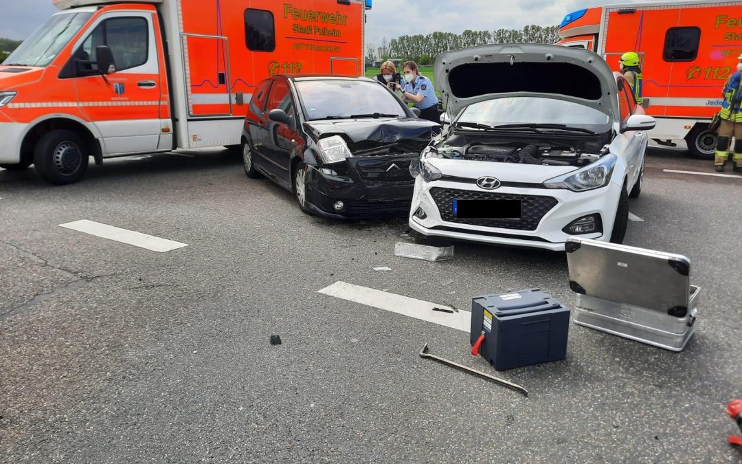 Verkehrsunfall auf der B59 im Kreuzungsbereich zur K24