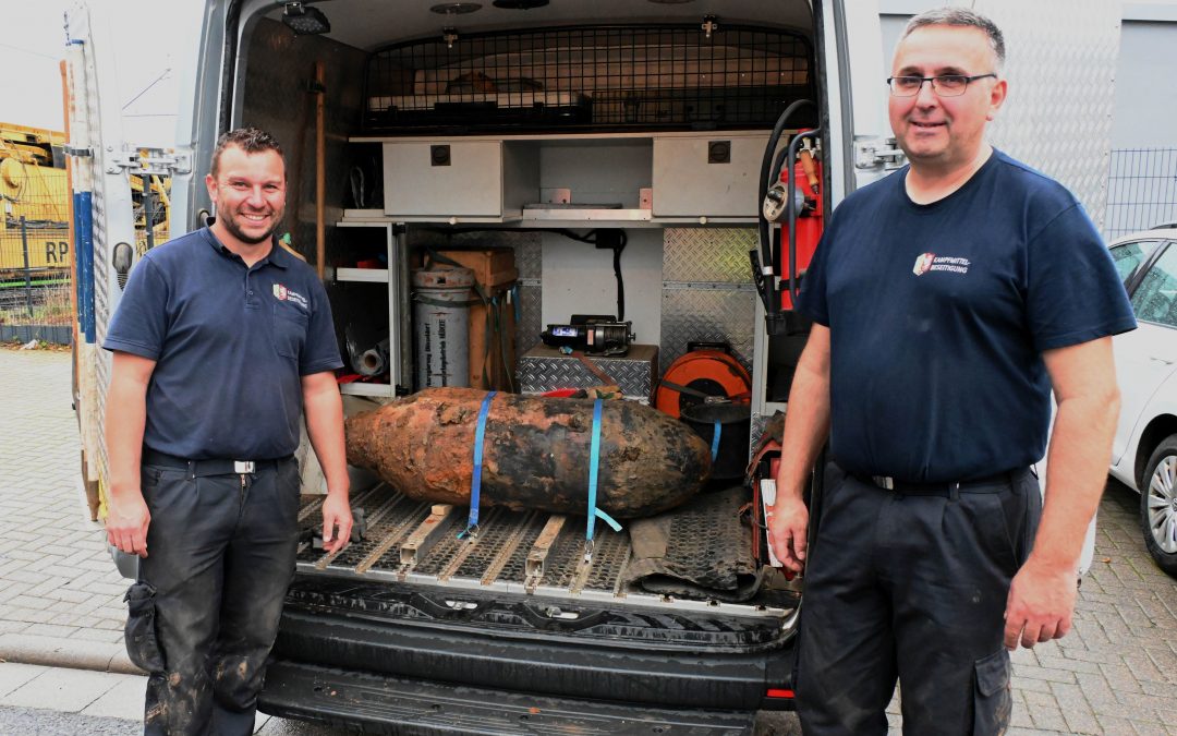 Pulheim: Bombenfund bei Gleisbauarbeiten