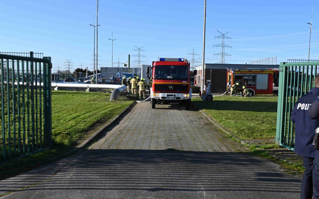 Brand in einer Pumpstation