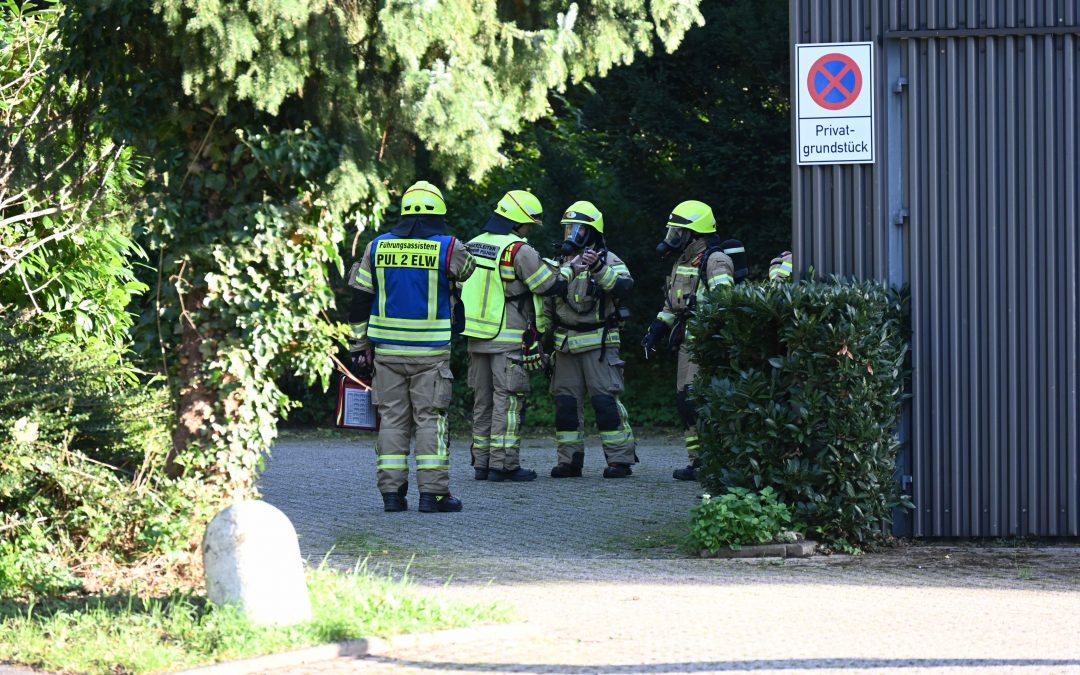 Gasaustritt durch Grünschnittarbeiten