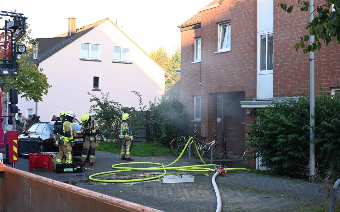 Kellerbrand in Mehrfamilienhaus