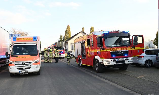 Betriebsunfall im Gewerbegebiet Brauweiler